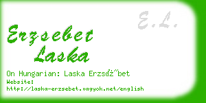 erzsebet laska business card